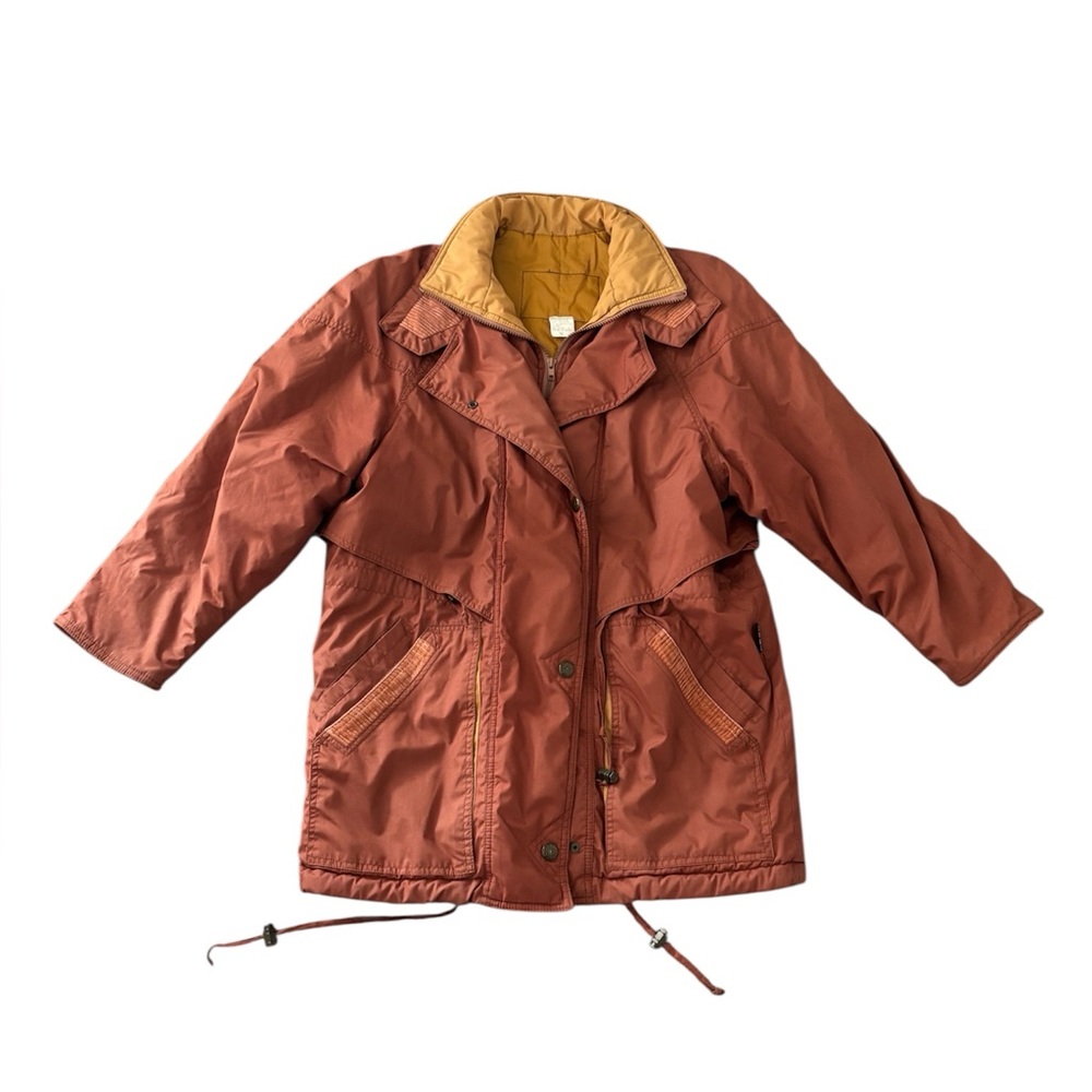 Vintage Coat Burnt Brown Orange size Medium